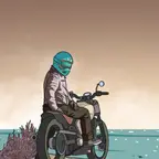 Taip pat jums gali patikti Saulėlydis su motociklu